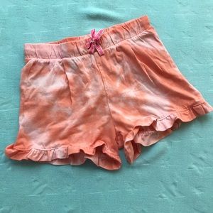 Crewcuts Coral Tie Dye with Ruffles and a Ribbon 🎀 Tie EUC